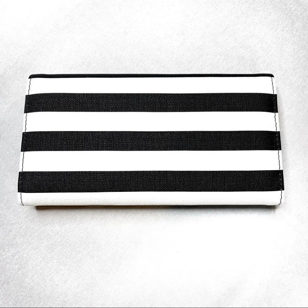 Kut from the Kloth black and white striped wallet